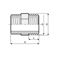 Dubbelnippel PVC