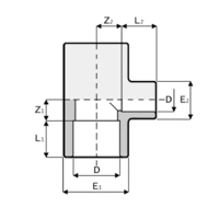 T-rör PVC inv lim reduc avstick