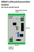 MBAR Barometerkort, schematiskt